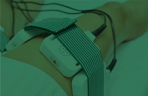 Flexible EMS body slimming device with adjustable straps for non-invasive fat reduction treatments.